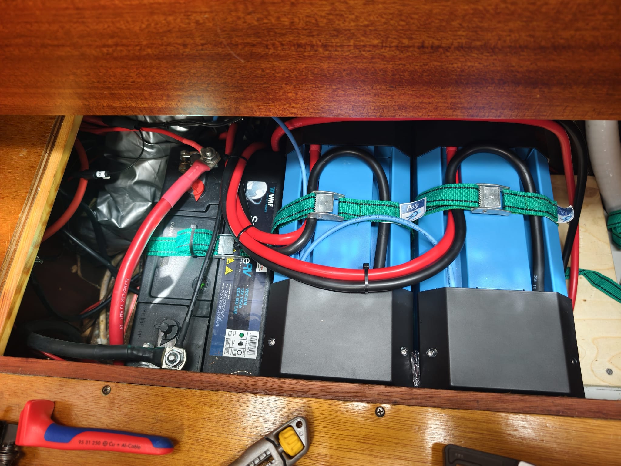 5.4kWh Energy system on a sailing yacht